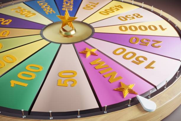 Roulette wheel spinning in live studio